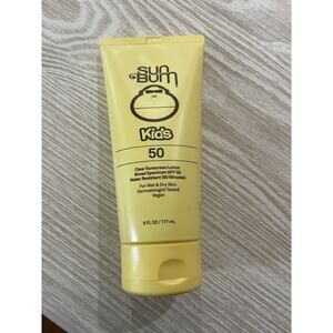 NEW SEALED SUN BUM KIDS CLEAR SUNSCREEN‎ LOTION SPF50 6oz Water Resistant 80 Min